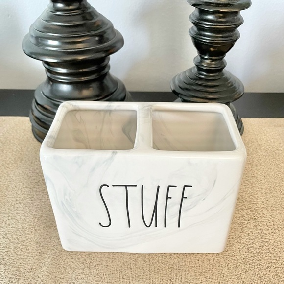 🆕Rae Dunn STUFF/THINGS Ceramic Toiletries Set - Picture 4 of 6
